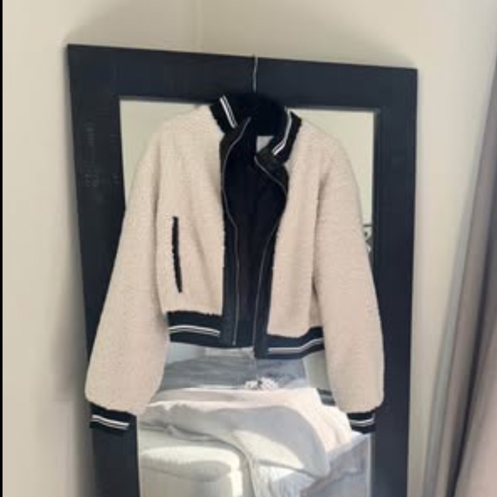 Avec Les Filles Sherpa Bomber Jacket
